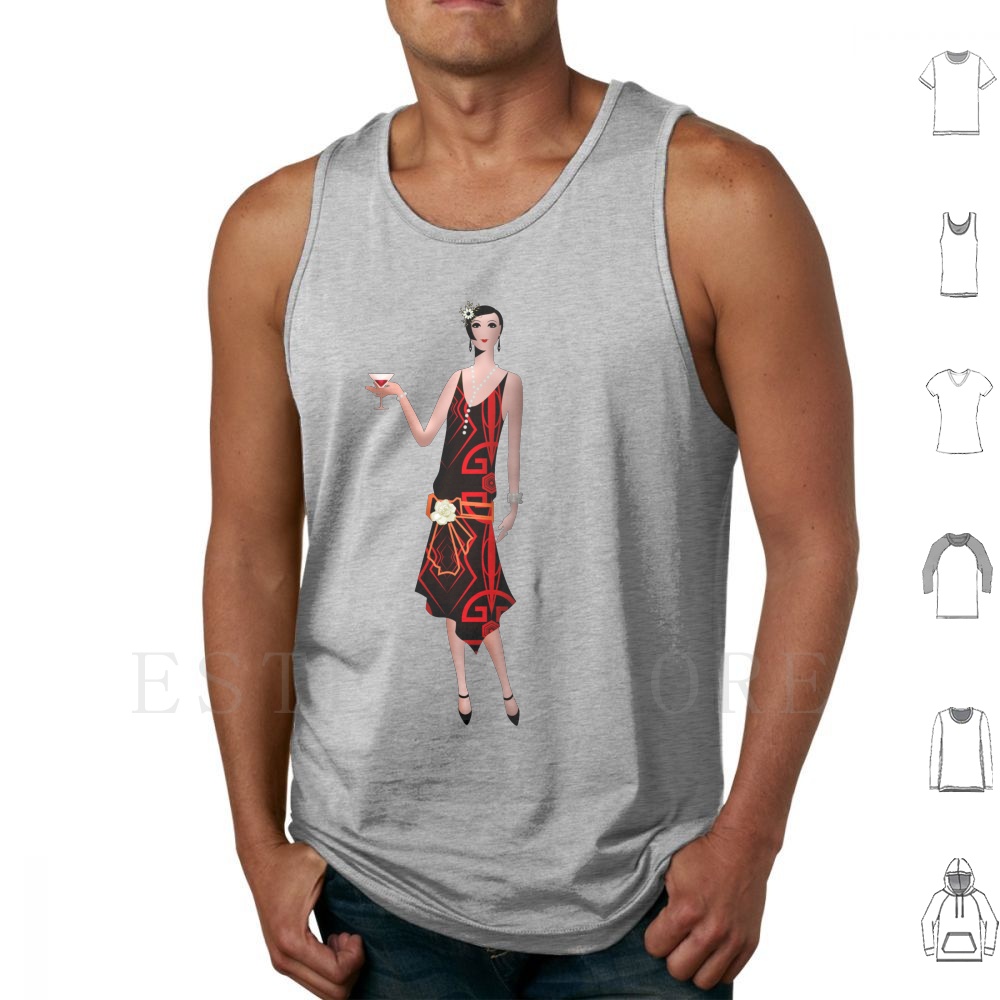Mens Fashion In The 1920S - Gatsby Flapper-1920er Jahre Vintage Mode Tank