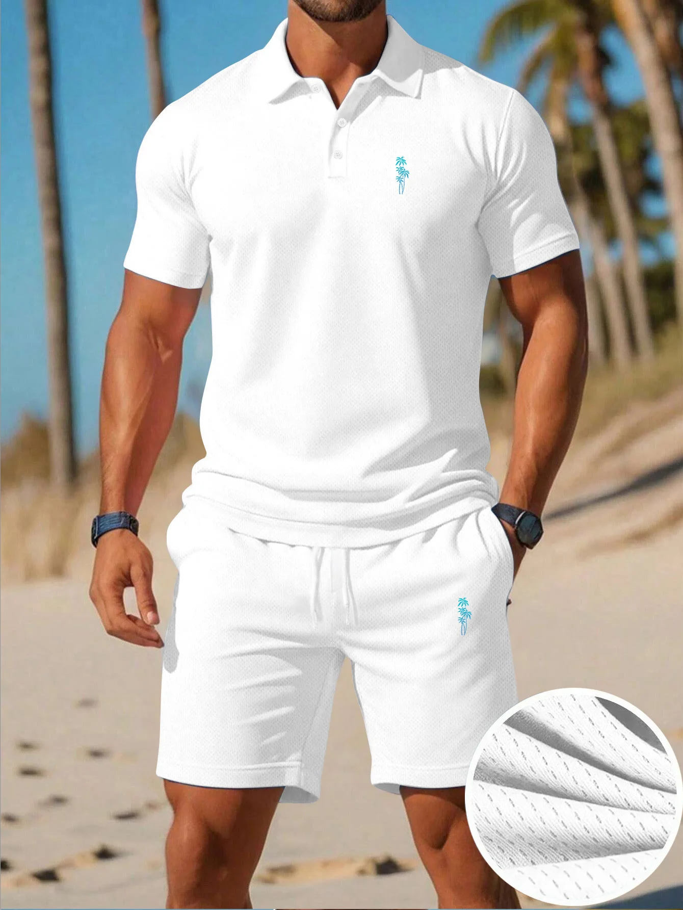 Men'S Fashion Polo - Sommerliches neues Herren-Poloshirt-Set, lässig, sportlich, cool,