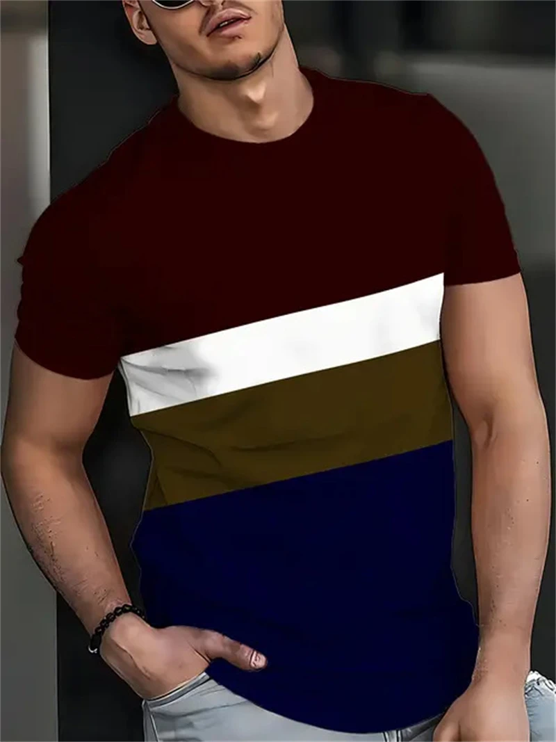 Men'S Fashion Night Out - Herren T-Shirt mit Rot-Schwarzem Teufelsdreizack-Totenkopf-Print, Lässiges