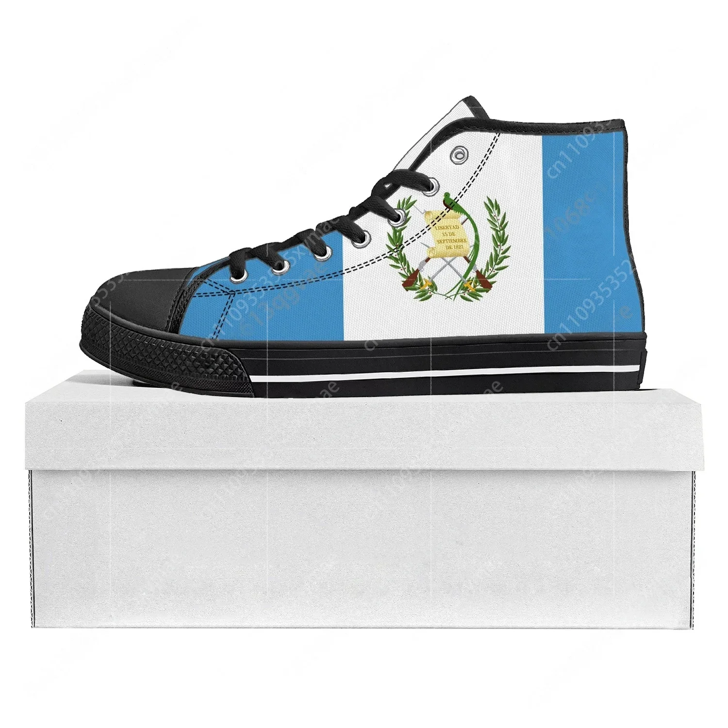 Men'S Fashion Guatemala - Guatemaltekische Flagge High-Top-Sneaker von hoher Qualität