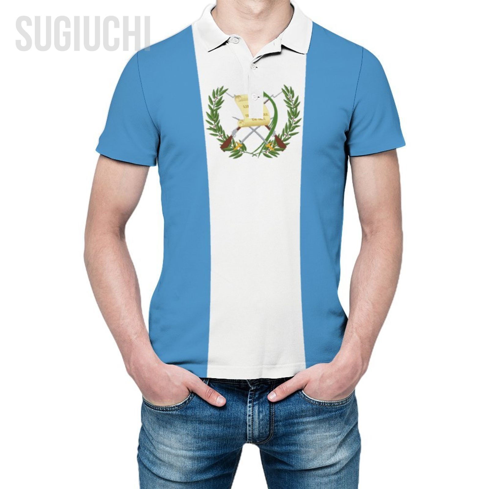 Men'S Fashion Guatemala - Unisex Poloshirt Guatemala Flagge 3D-Druck Herren
