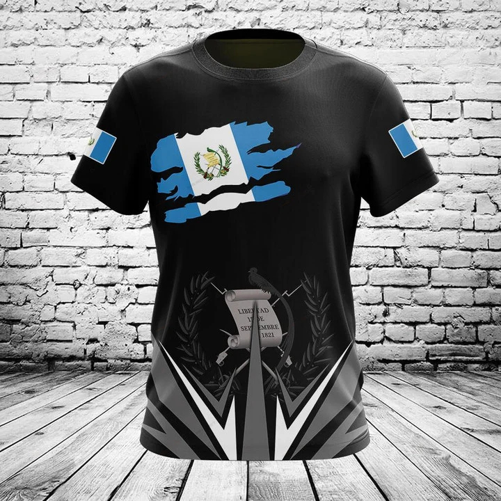 Men'S Fashion Guatemala - Personalisierte Sommer-Freizeit-T-Shirts mit Guatemala-Flagge für Herren,