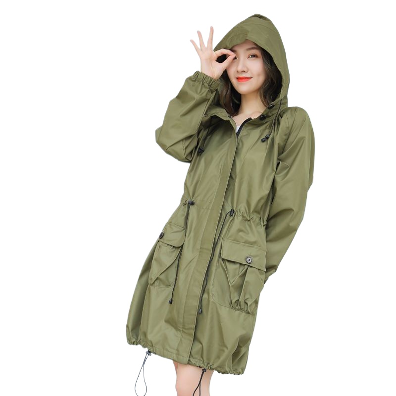 Mens Fashion Poncho - Leichter Wasserdichter Regenmantel für Damen, Lange