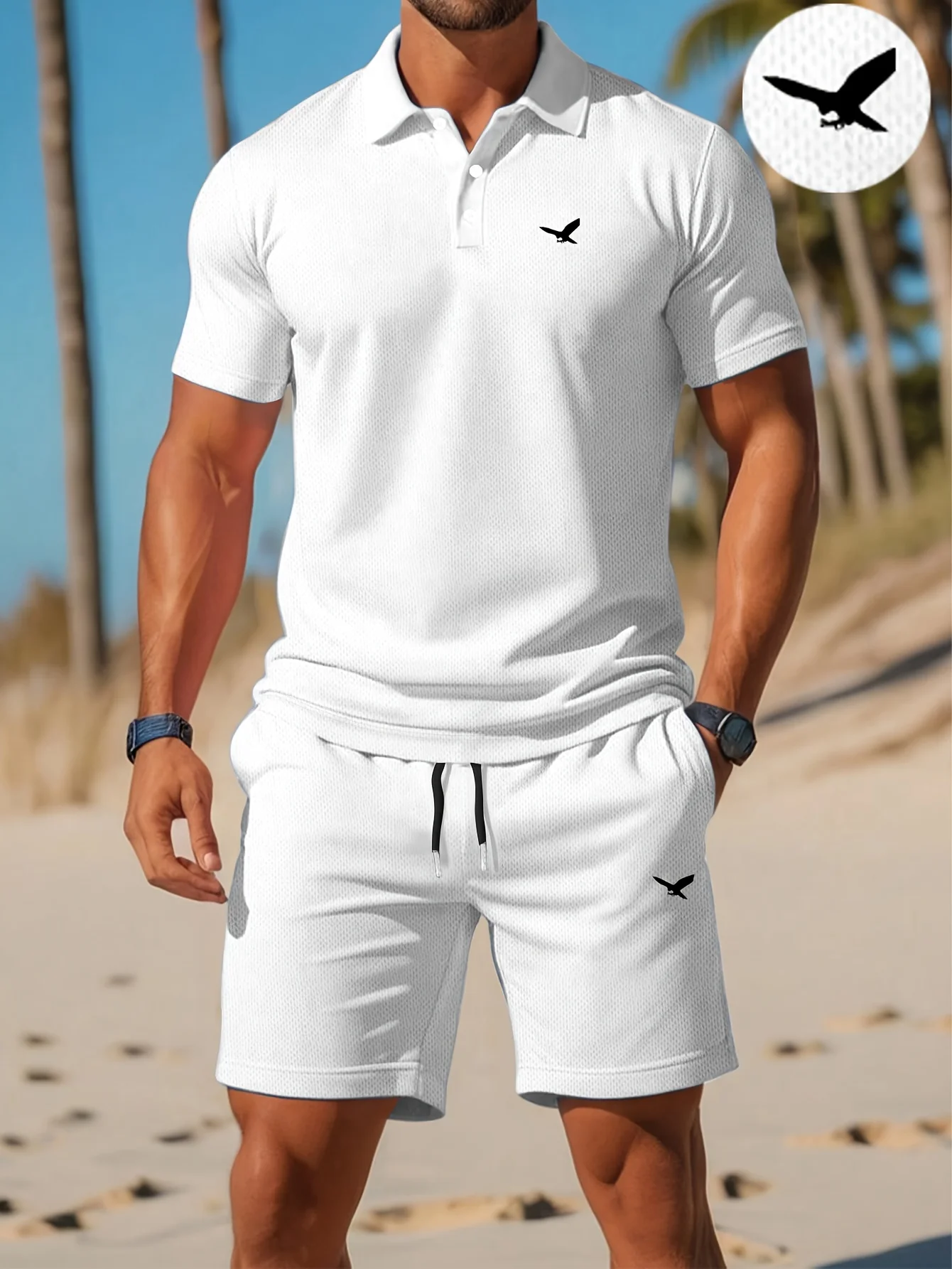 Men'S Fashion Polo - Sommerliches neues Herren-Poloshirt-Set, lässig, sportlich, cool,