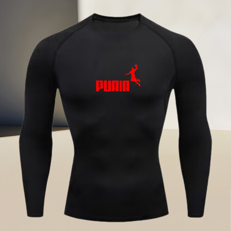 Men Fashion Upper - Langärmliges, eng anliegendes, schnell trocknendes Sport-T-Shirt