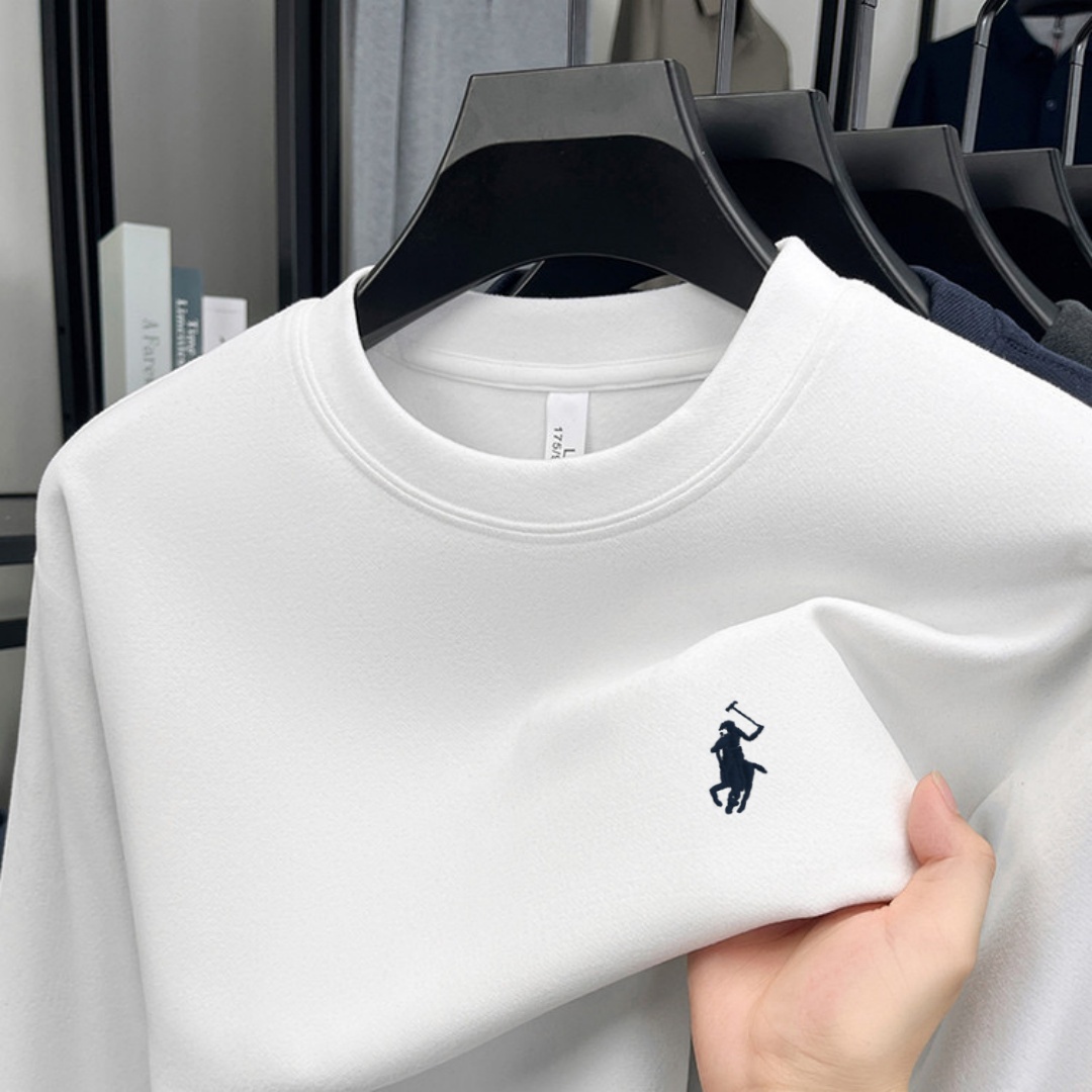 Men'S Fashion Brand - Weiches Baumwoll-Herren-T-Shirt mit langen Ärmeln und