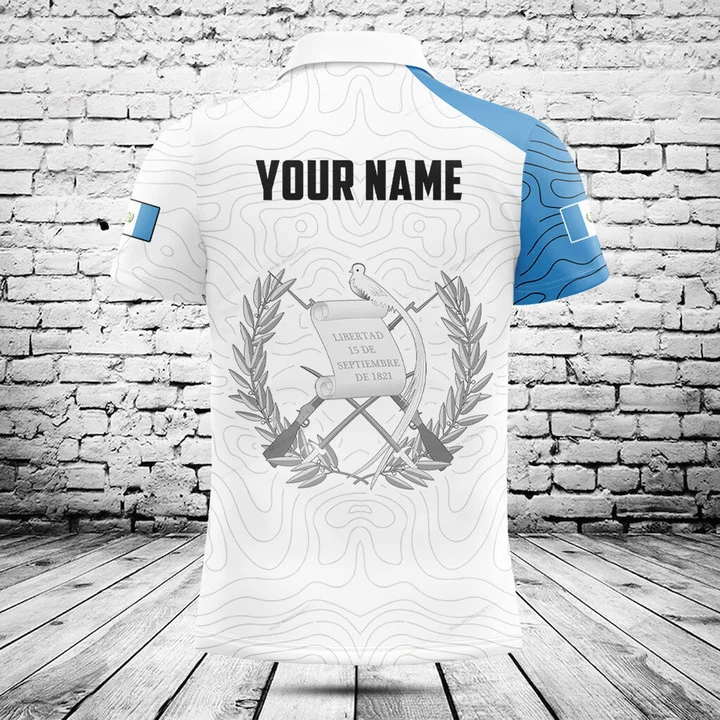 Men'S Fashion Guatemala - Individuelles Guatemala-Flaggen-Grafik-Poloshirt Sommer Herrenmode Kleidung Lockeres