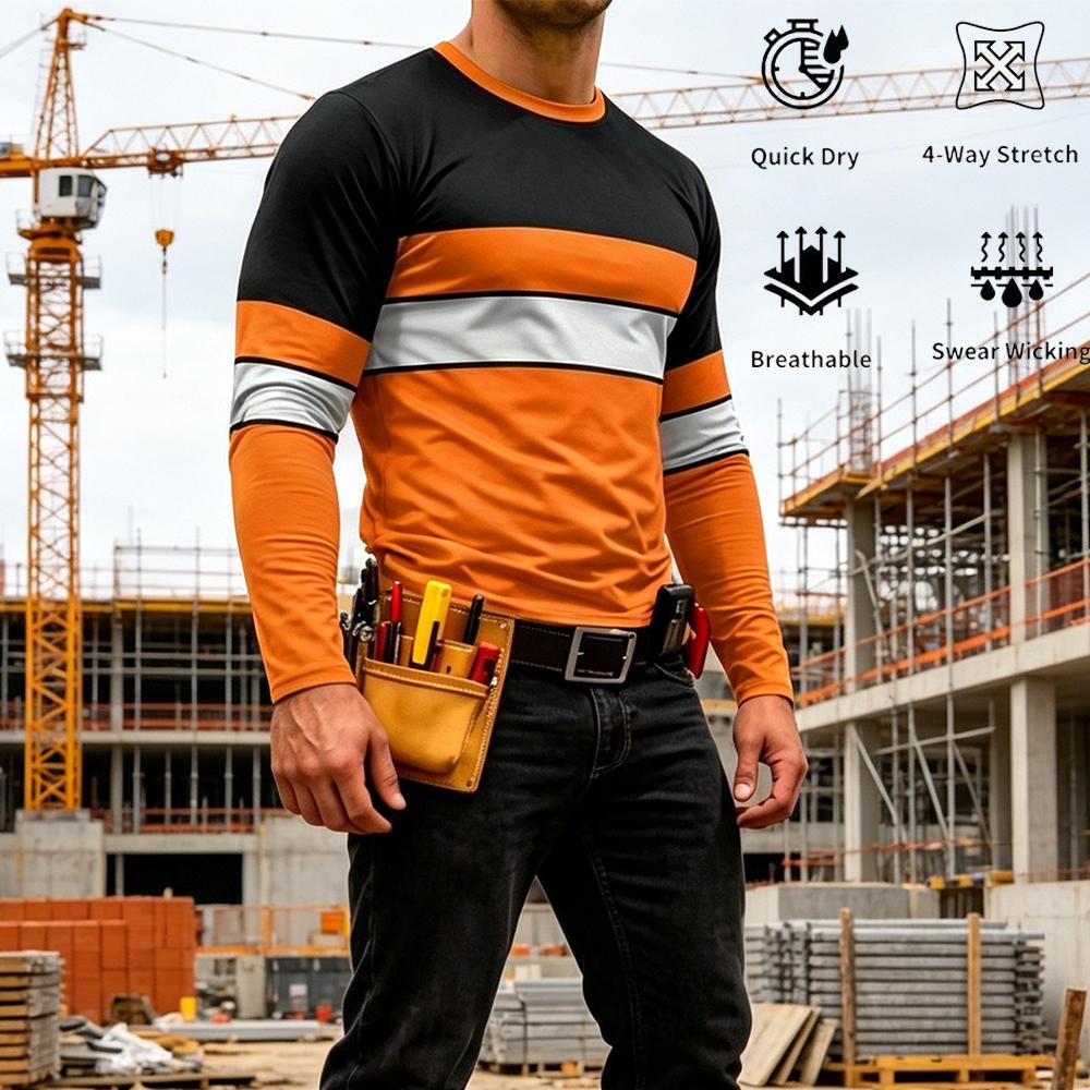 Men Fashion Upper - Herbst Hochwertige Leuchtende Farben Gestreiftes Arbeitsuniform