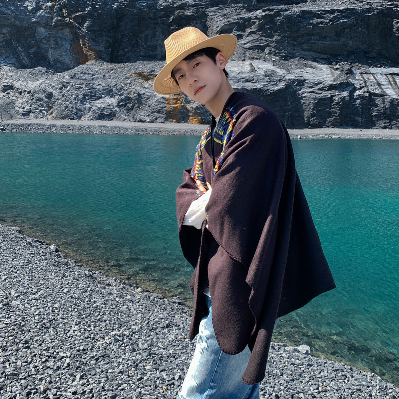 Herren-Umhang, Wüstenreise, et – Mens Fashion Poncho Bewertung und Preis