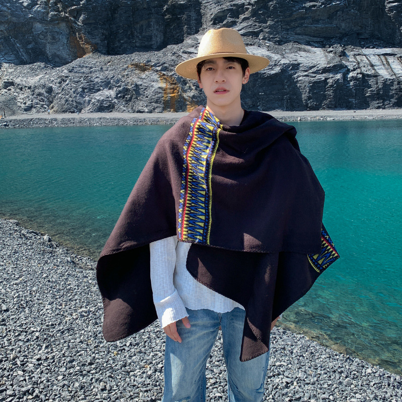 Herren-Umhang, Wüstenreise, et – Mens Fashion Poncho Bewertung und Preis