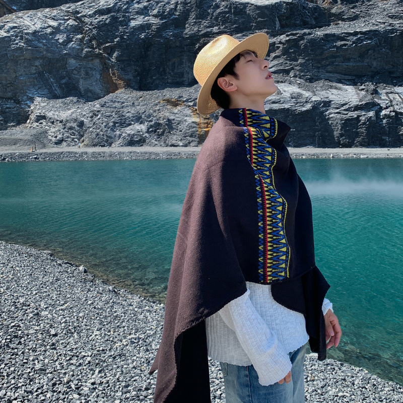 Herren-Umhang, Wüstenreise, et – Mens Fashion Poncho Bewertung und Preis