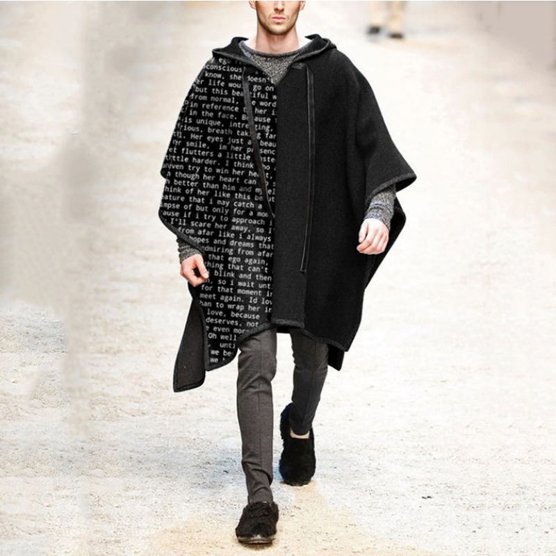 Mode männer Unregelmäßige Kühl – Mens Fashion Poncho Bewertung und Preis