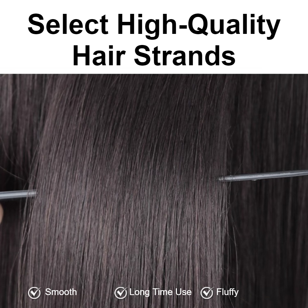 Mode synthetische glatte Haare – Men Fashion Korean Style Bewertung und Preis