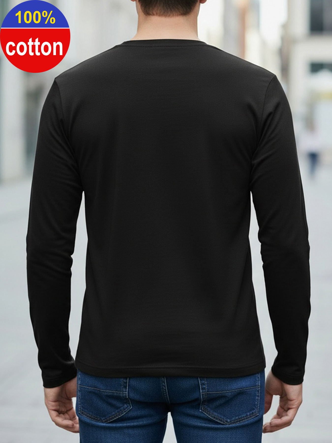 100 % reine Baumwolle, langärm – Men'S Fashion Undershirt Bewertung und Preis