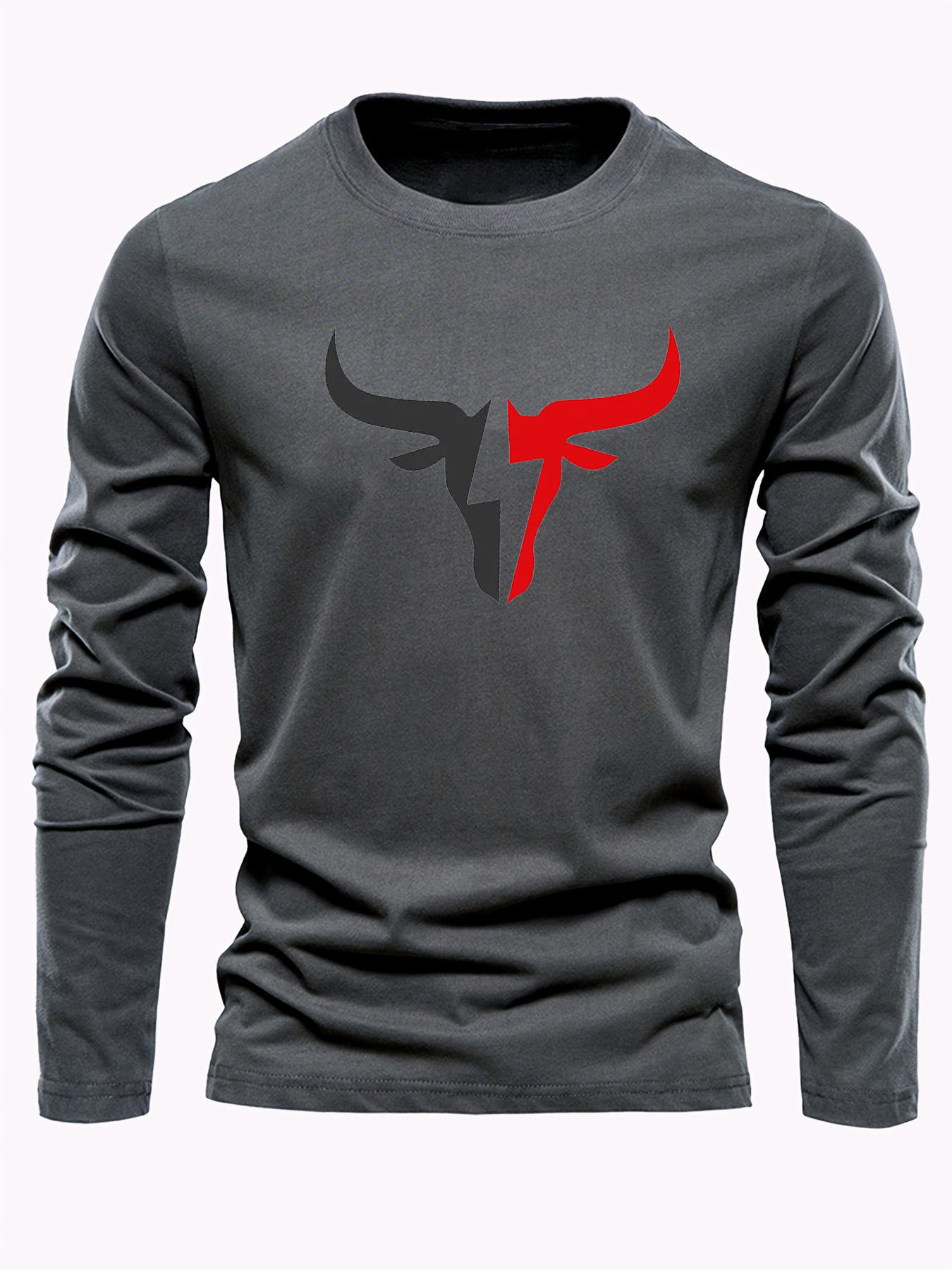 Einfarbiges Herren-Langarm-T-S – Men'S Fashion Undershirt Bewertung und Preis