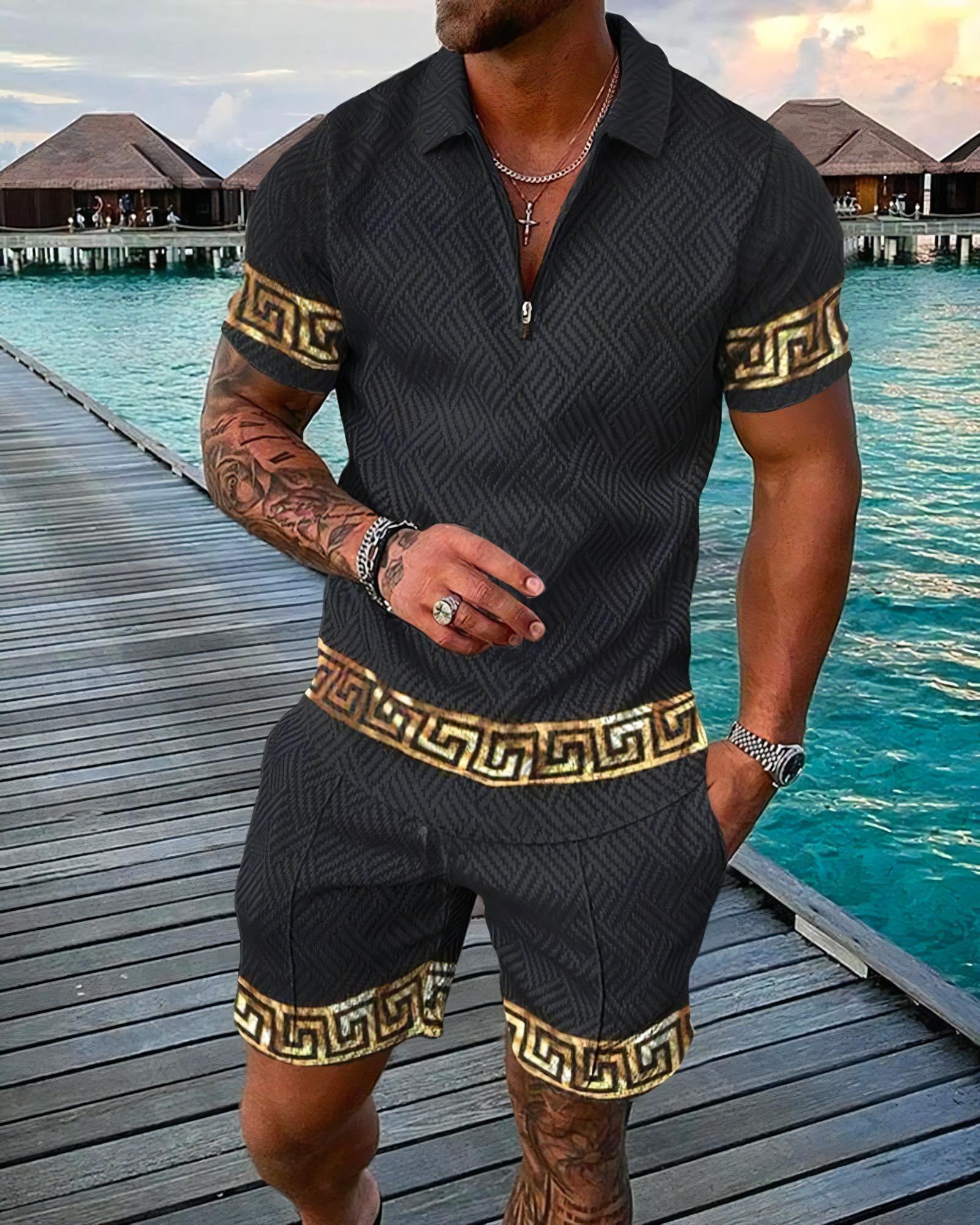 Lustiges 3D-gedrucktes 2-teili – Men'S Fashion Polo Bewertung und Preis