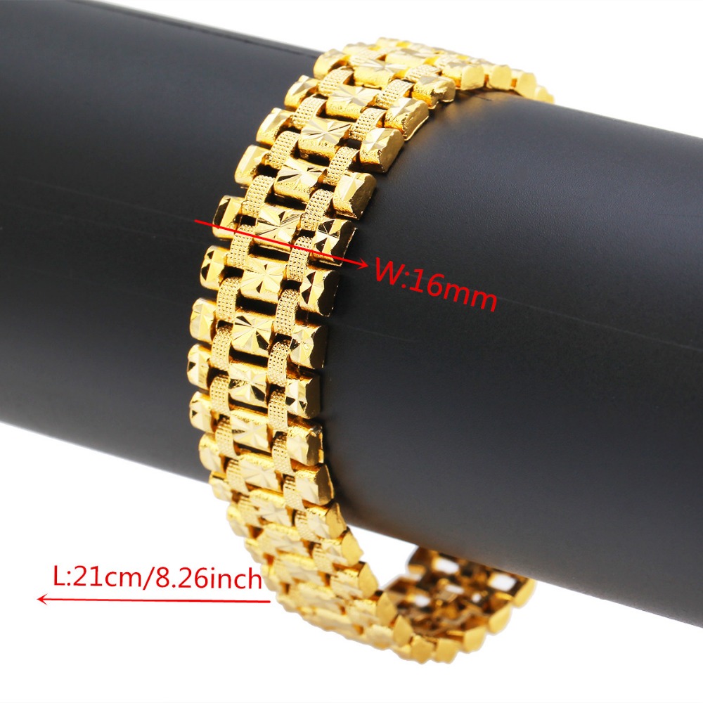 Dubai Gold Armband Farbe Gold  – Dubai Men'S Fashion Bewertung und Preis
