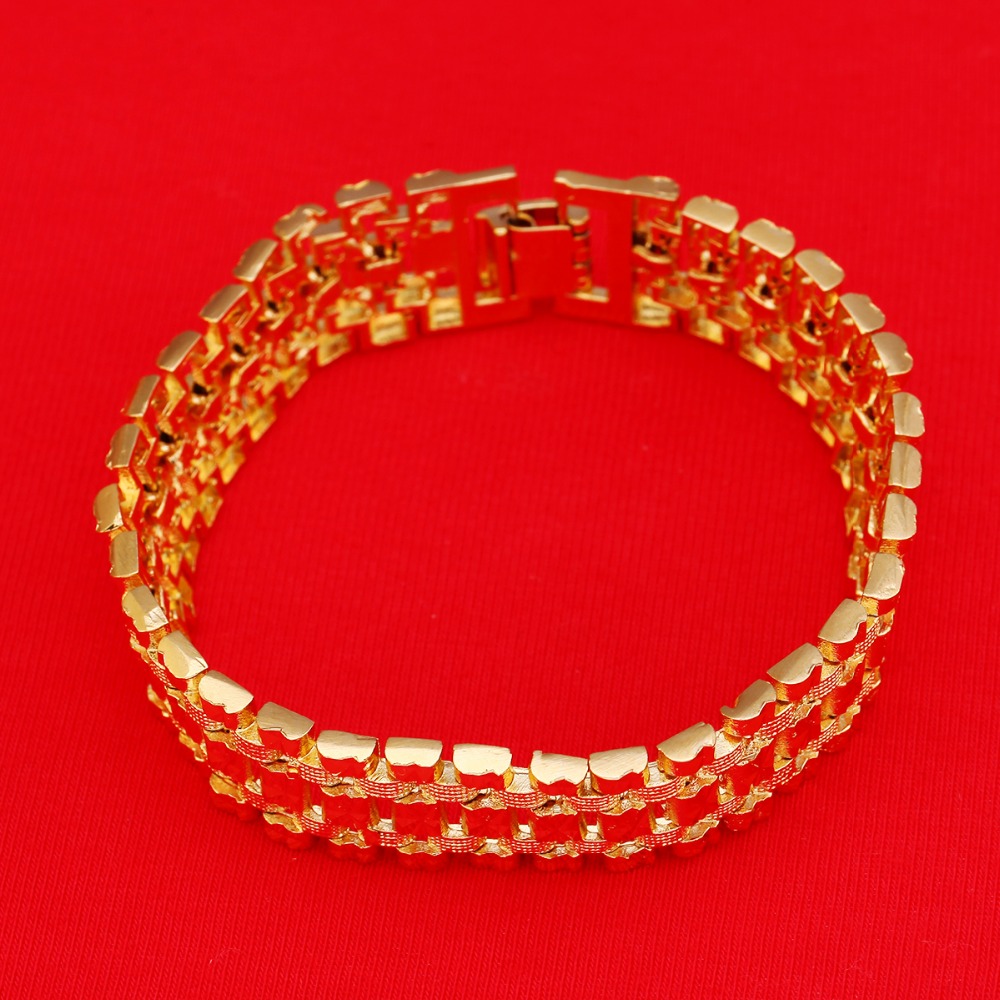 Dubai Gold Armband Farbe Gold  – Dubai Men'S Fashion Bewertung und Preis