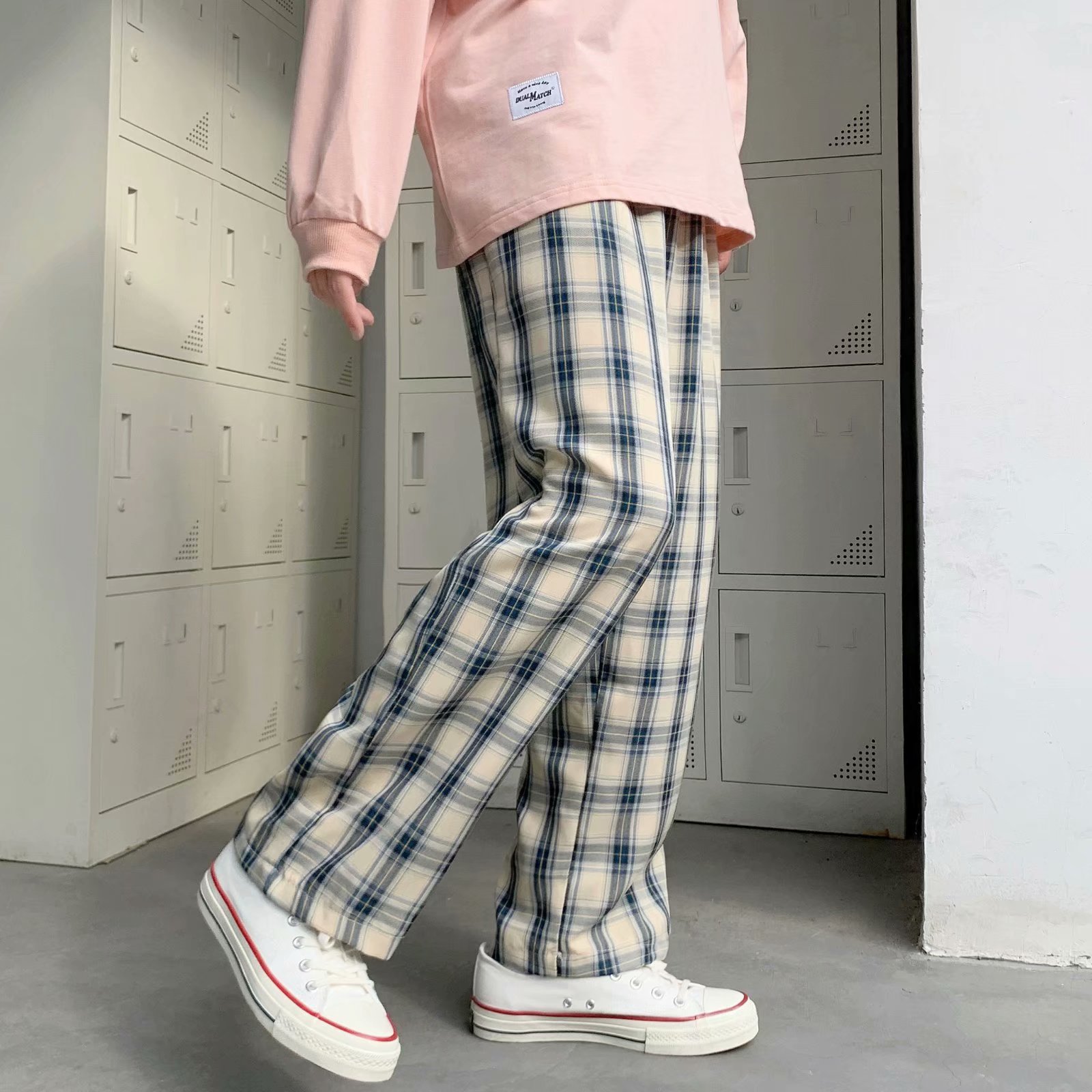 Herren Karierte Hosen Koreanis – Men Fashion Korean Style Bewertung und Preis